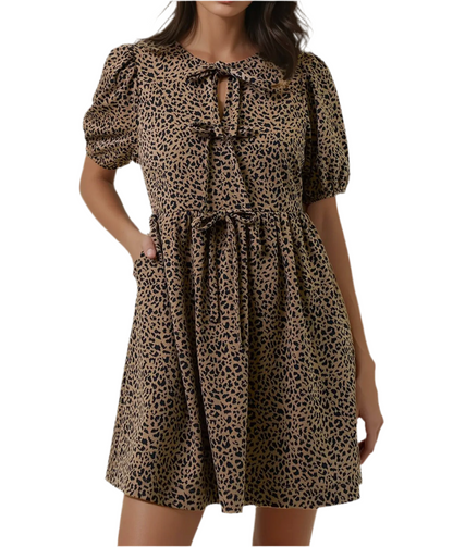 Animal Bow Tie Dress