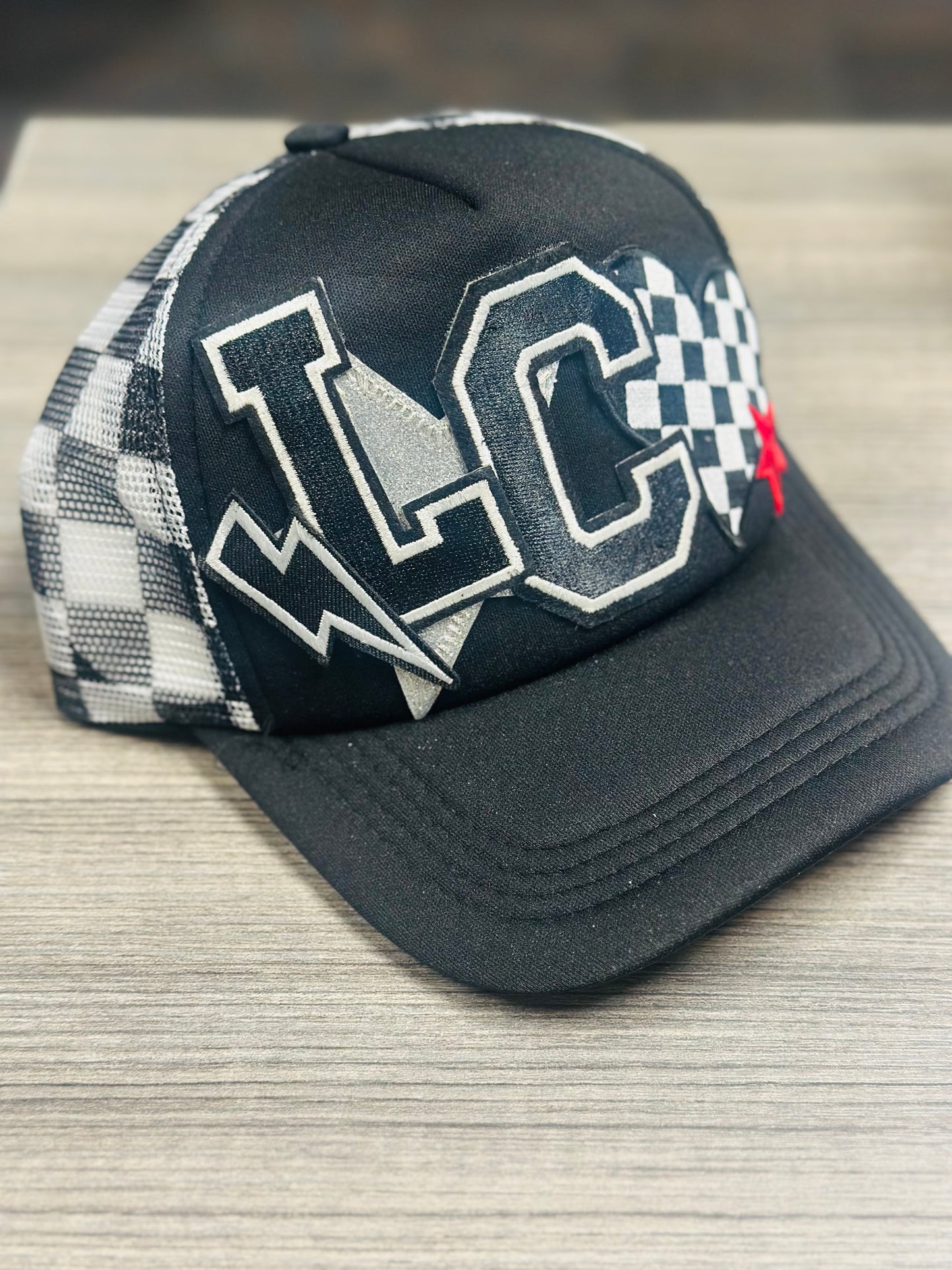 Checkers custom hats