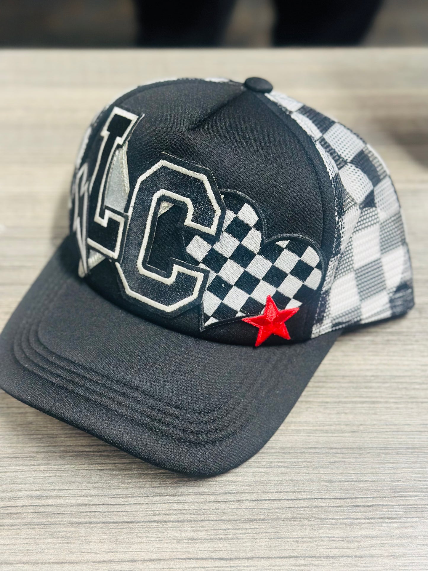Checkers custom hats