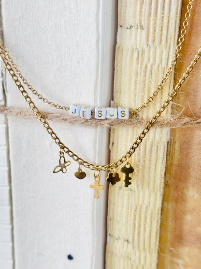 Redeemed charms necklace