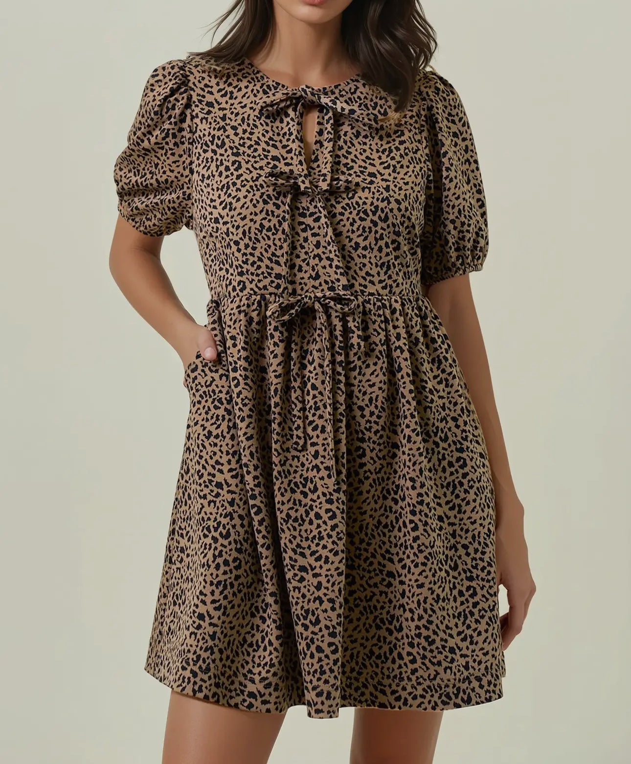 Animal Bow Tie Dress