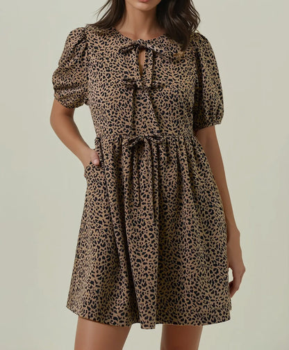 Animal Bow Tie Dress